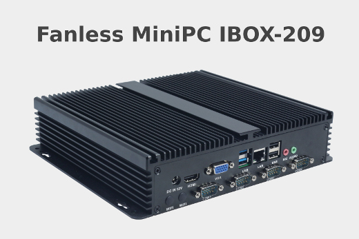Przemysowy Komputer Fanless MiniPC IBOX-209